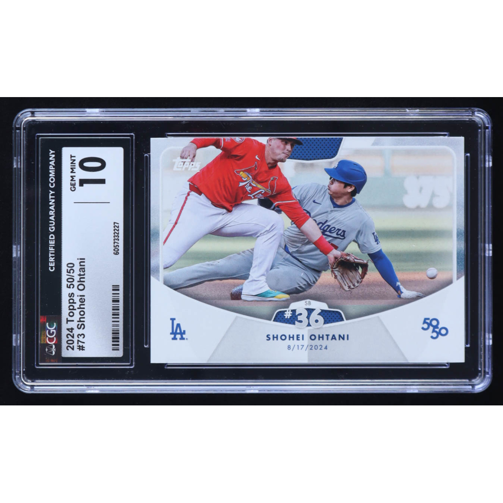 Shohei Ohtani 2024 Topps 50/50 Ohtani #73 (CGC 10) at PristineAuction.com