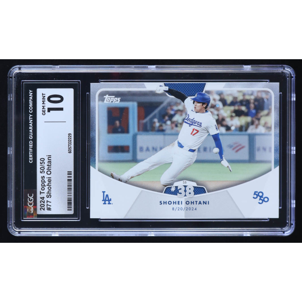 Shohei Ohtani 2024 Topps 50/50 Ohtani #77 (CGC 10) at PristineAuction.com