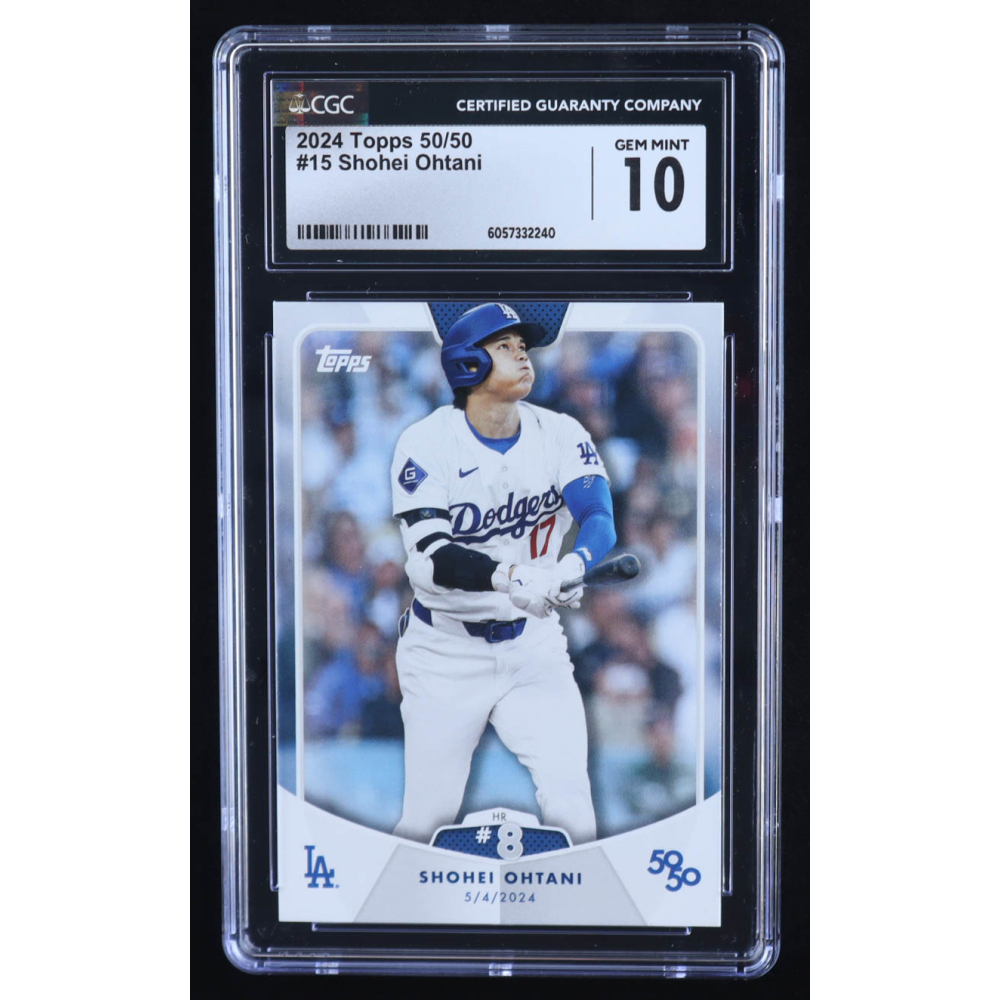 Shohei Ohtani 2024 Topps 50/50 Ohtani #15 (CGC 10) at PristineAuction.com