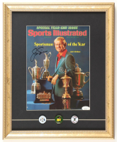 Jack Nicklaus Signed 1978 "Sports Illustrated" Custom Framed Magazine Cover Display with Ryder Cup, Masters & US Open Pin (JSA) at PristineAuction.com