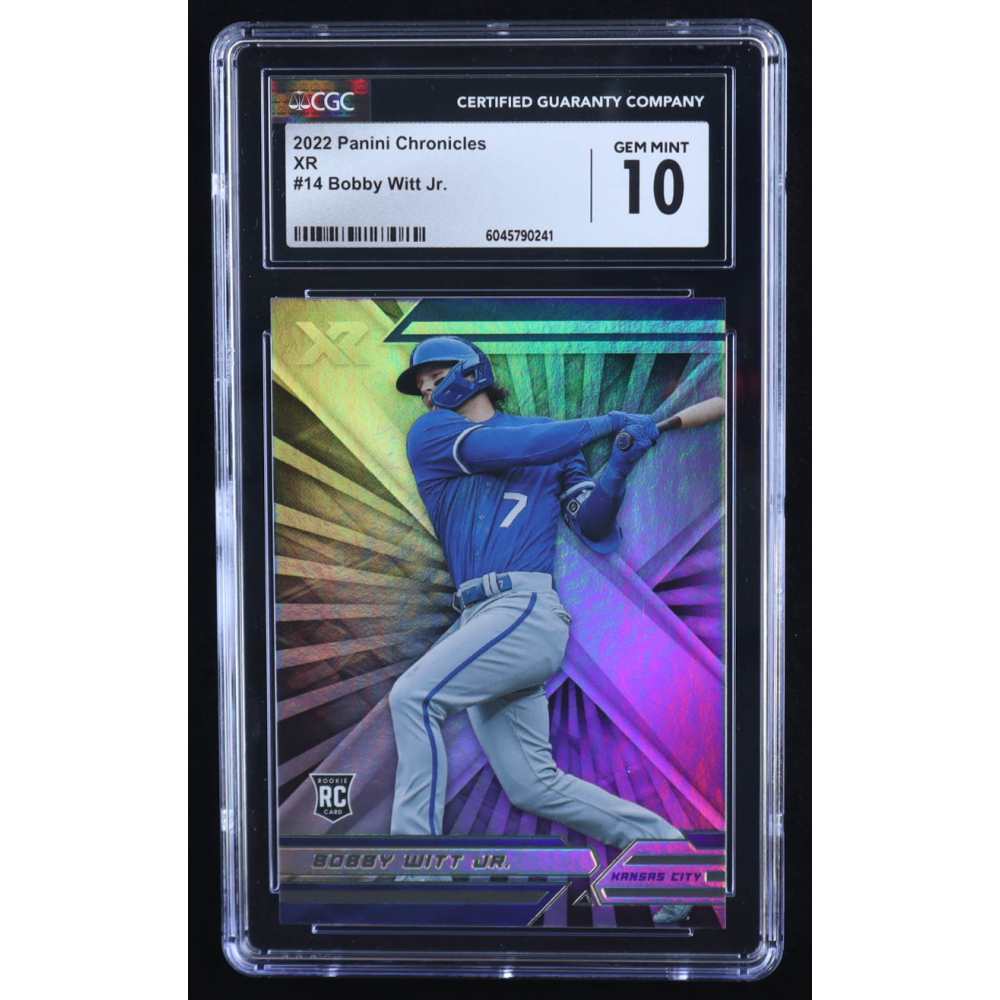 Bobby Witt Jr. 2022 Panini Chronicles XR #14 RC (CGC 10) at PristineAuction.com