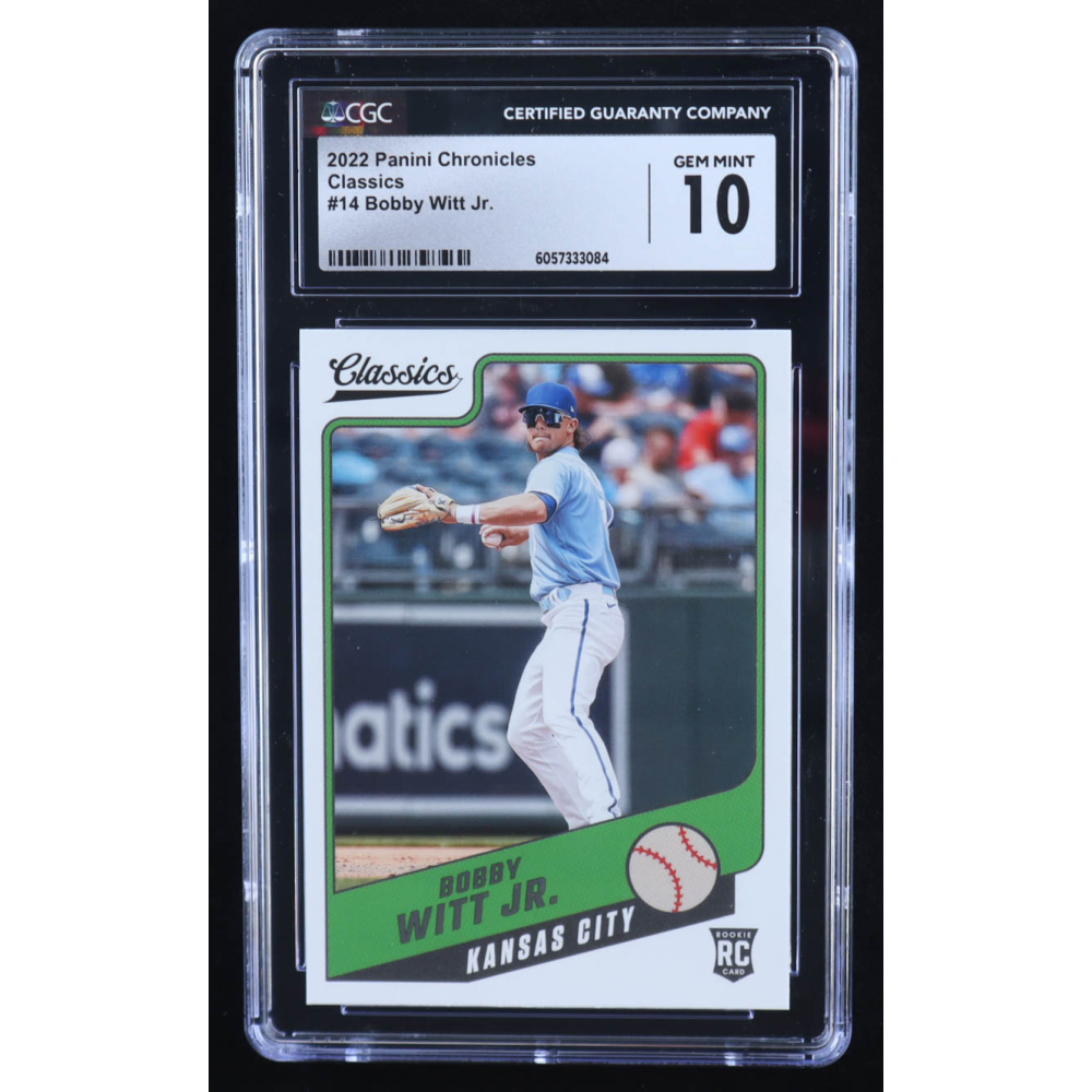 Bobby Witt Jr. 2022 Panini Chronicles Classics #14 RC (CGC 10) at PristineAuction.com