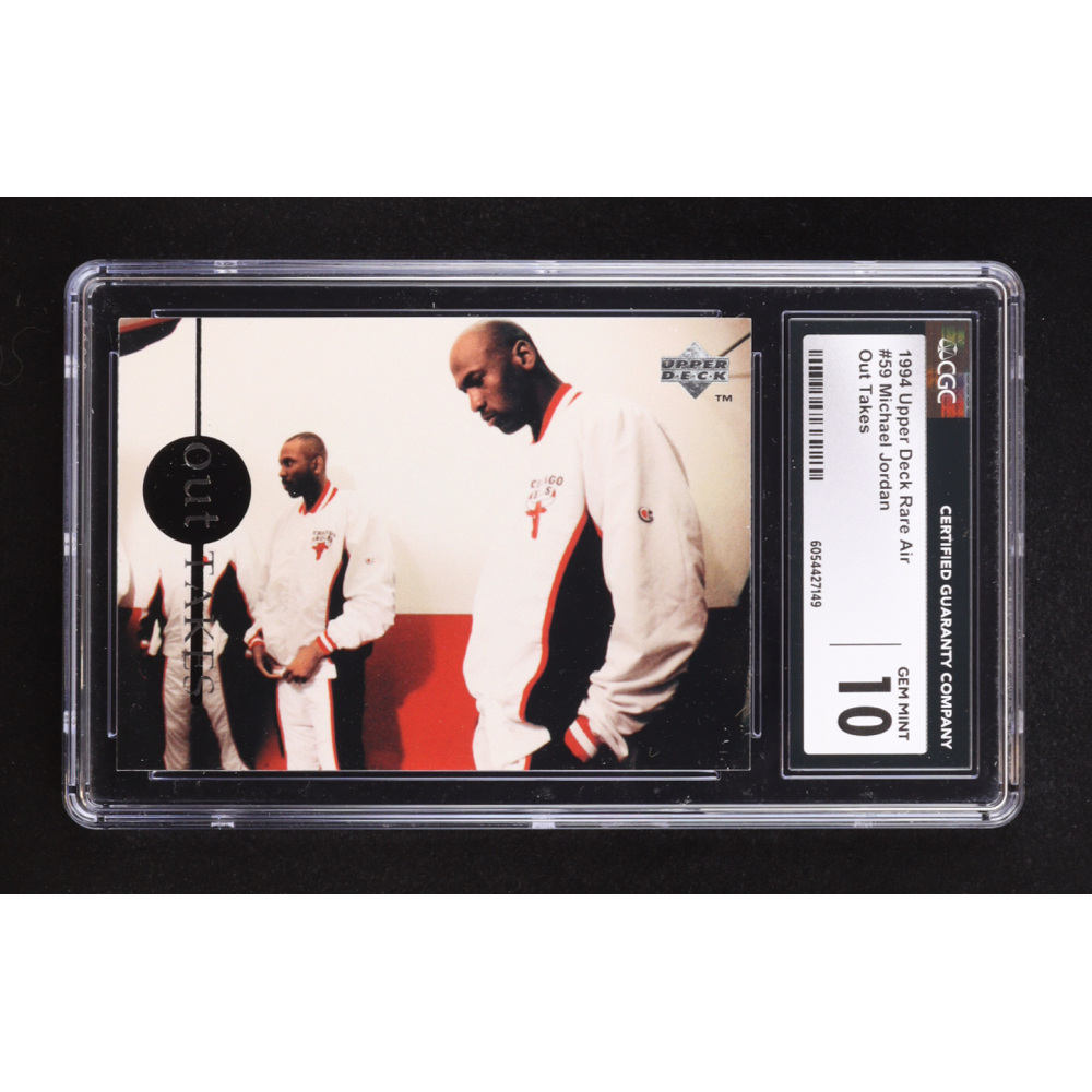Michael Jordan 1994 Upper Deck Jordan Rare Air Out Takes #59 (CGC 10) at PristineAuction.com