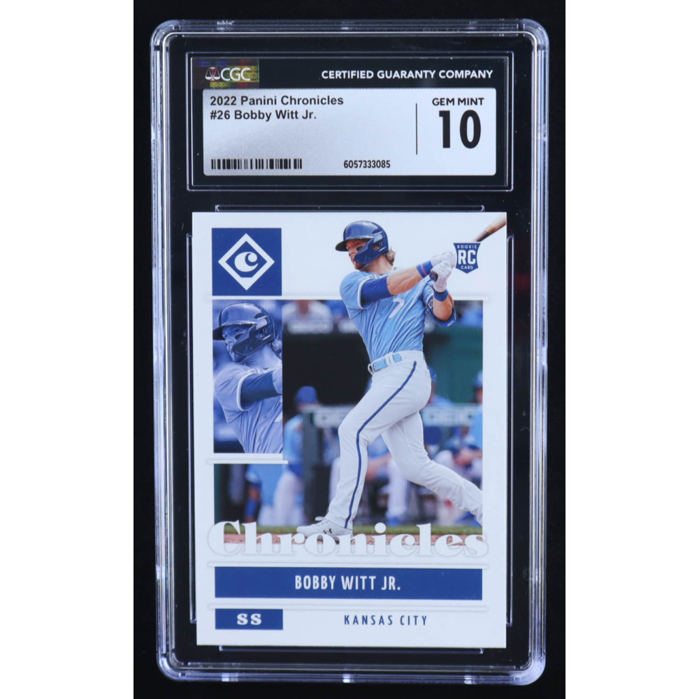Bobby Witt Jr. 2022 Panini Chronicles #26 RC (CGC 10) at PristineAuction.com