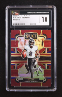 Lamar Jackson 2023 Select Prizm Maroon #7 #030/149 (CGC 10) at PristineAuction.com