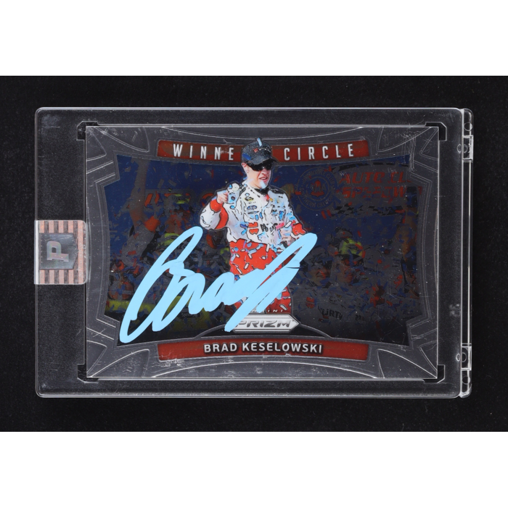 Brad Keselowski Signed 2016 Panini Prizm Winner's Circle #5 (PA) at PristineAuction.com
