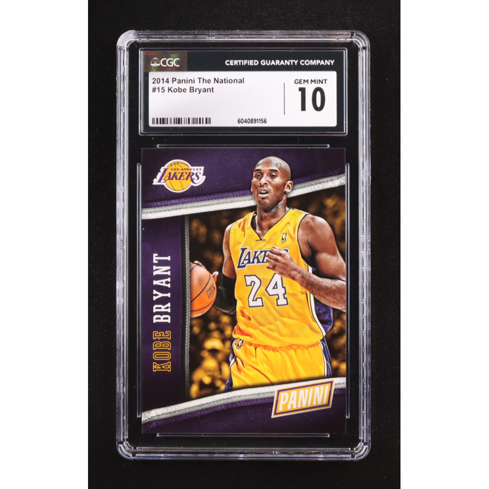 Kobe Bryant 2014 Panini The National #15 (CGC 10) at PristineAuction.com