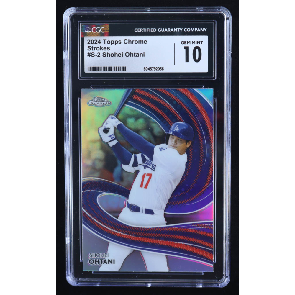 Shohei Ohtani 2024 Topps Chrome Strokes #S2 (CGC 10) at PristineAuction.com