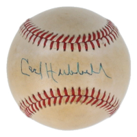 Carl Hubbell Signed ONL Baseball (JSA) at PristineAuction.com