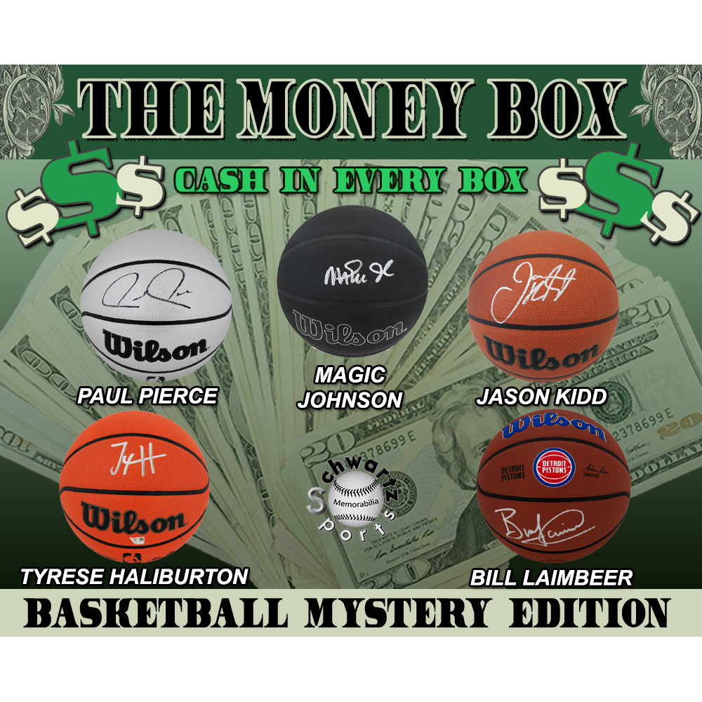$$ THE MONEY BOX $$ Basketball Signed Mystery Box - Series 7 (Limited to 150) - Schwartz Sports at PristineAuction.com