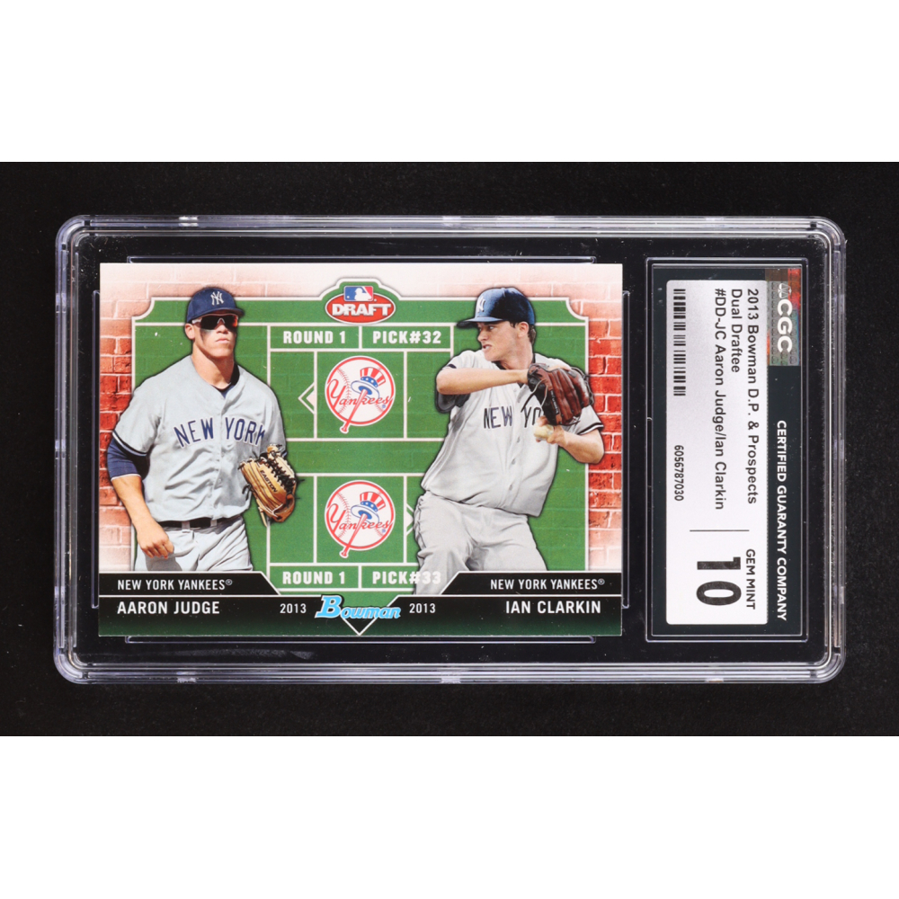 Aaron Judge / Ian Clarkin 2013 Bowman Draft Dual Draftee #JC RC (CGC 10) at PristineAuction.com