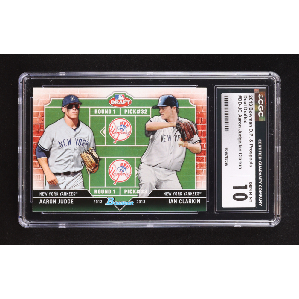 Aaron Judge / Ian Clarkin 2013 Bowman Draft Dual Draftee #JC RC (CGC 10) at PristineAuction.com