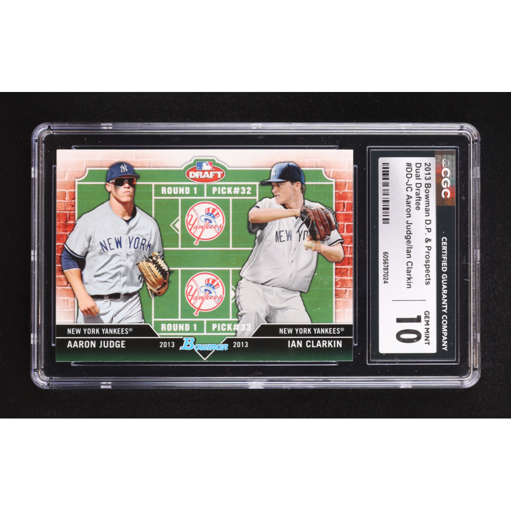 Aaron Judge / Ian Clarkin 2013 Bowman Draft Dual Draftee #JC RC (CGC 10) at PristineAuction.com
