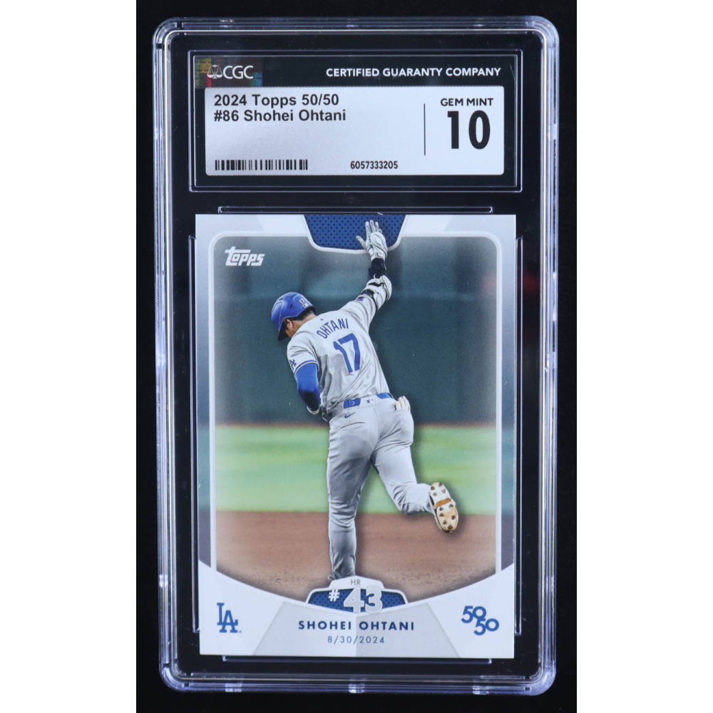 Shohei Ohtani 2024 Topps 50/50 Ohtani #86 (CGC 10) at PristineAuction.com