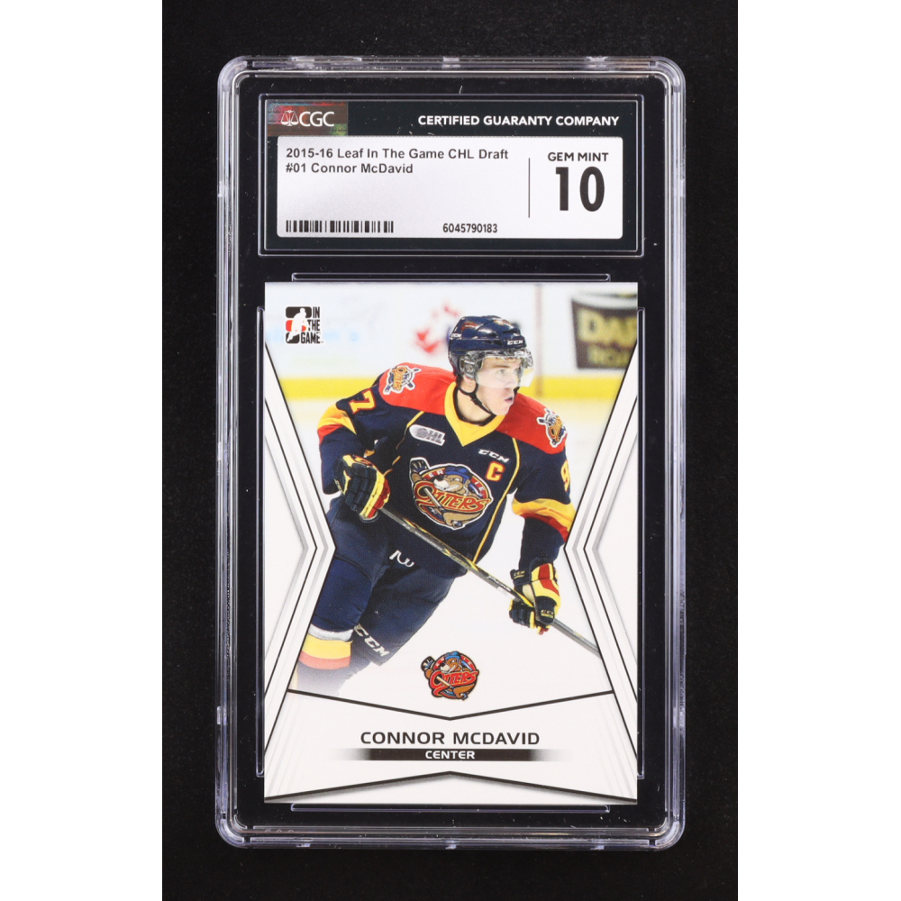 Connor McDavid 2015 In The Game CHL Draft #01 RC (CGC 10) at PristineAuction.com