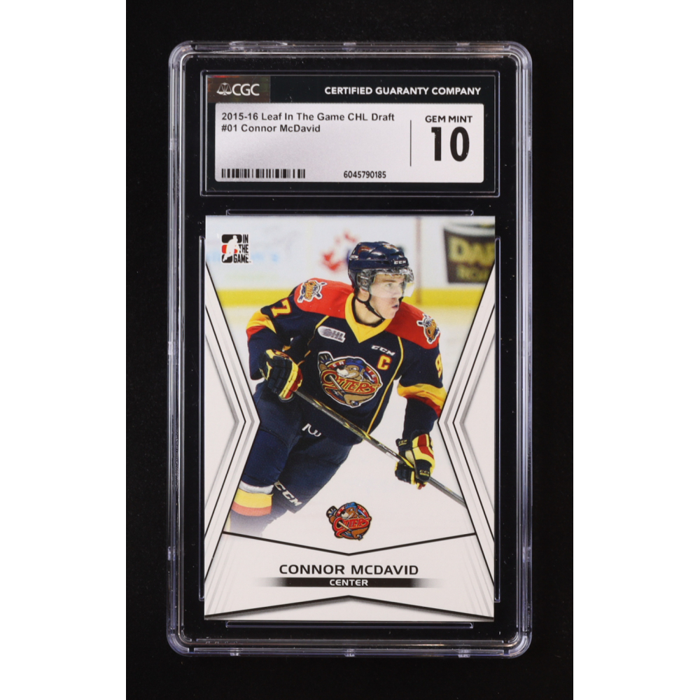 Connor McDavid 2015 In The Game CHL Draft #01 RC (CGC 10) at PristineAuction.com