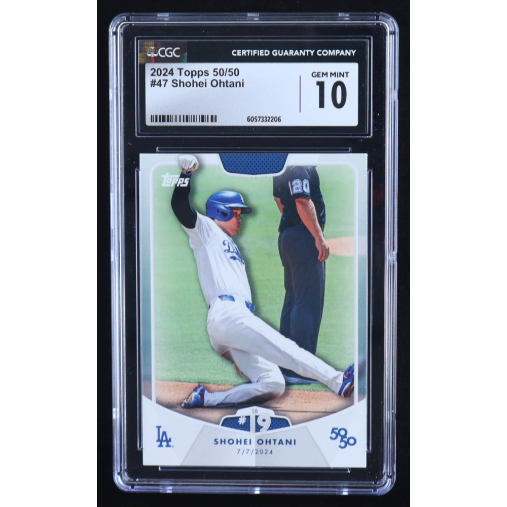 Shohei Ohtani 2024 Topps 50/50 Ohtani #47 (CGC 10) at PristineAuction.com