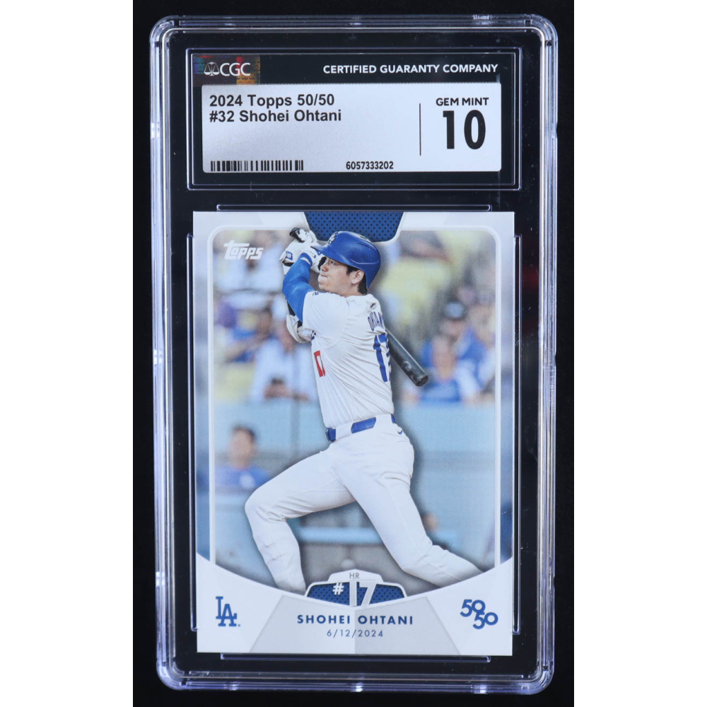 Shohei Ohtani 2024 Topps 50/50 Ohtani #32 (CGC 10) at PristineAuction.com