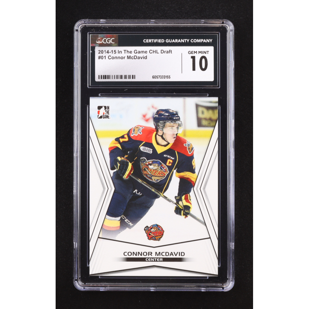 Connor McDavid 2014 In The Game CHL Draft #01 RC (CGC 10) at PristineAuction.com
