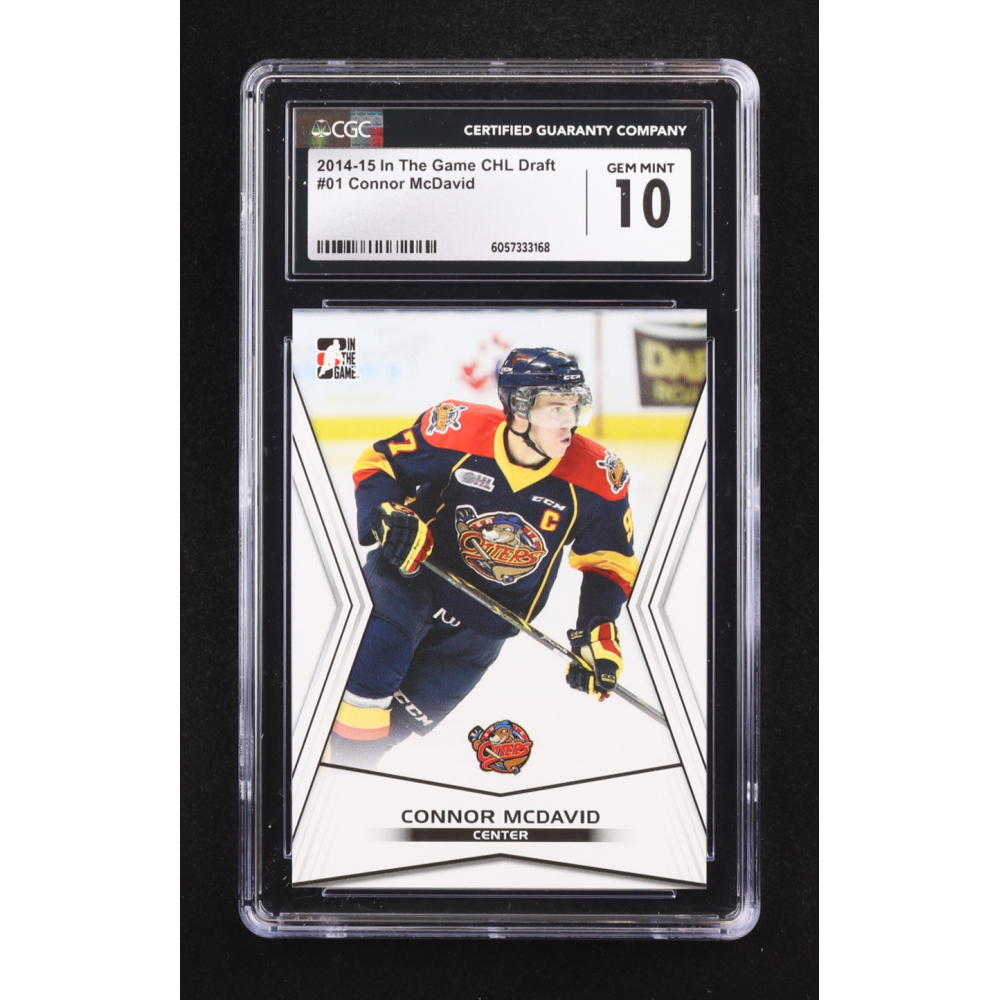 Connor McDavid 2014 In The Game CHL Draft #01 RC (CGC 10) at PristineAuction.com