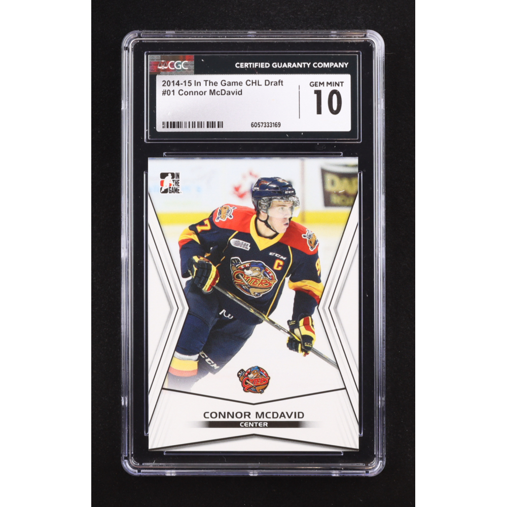 Connor McDavid 2014 In The Game CHL Draft #01 RC (CGC 10) at PristineAuction.com