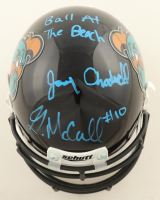 Grayson McCall & Jamey Chadwell Signed Coastal Carolina Chanticleers Speed Mini Helmet "Ball at the Beach" (Beckett) at PristineAuction.com