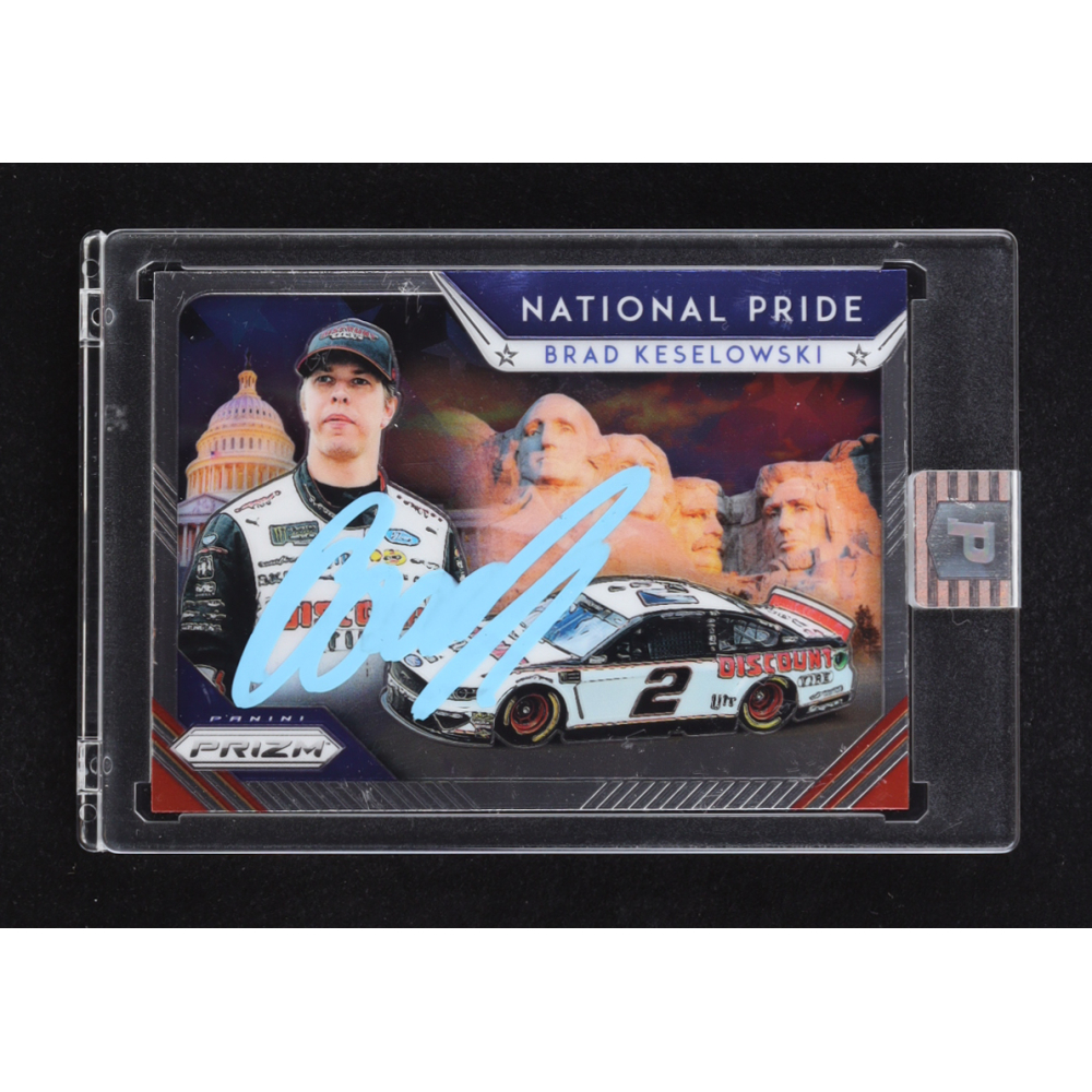 Brad Keselowski Signed 2019 Panini Prizm National Pride #6 (PA) at PristineAuction.com