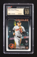 Jackson Holliday 2024 Topps Update #US97 RC (CGC 10 | Pristine Black Label) at PristineAuction.com