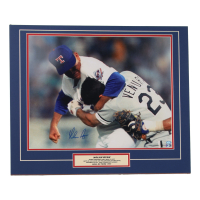 Nolan Ryan Signed Rangers Custom Matted Photo 20x24 (AIV & Ryan) at PristineAuction.com