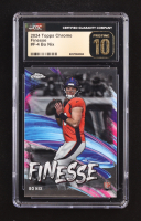 Bo Nix 2024 Topps Chrome Finesse #F4 (CGC 10 | Pristine Black Label) at PristineAuction.com