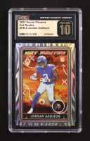 Jordan Addison 2023 Panini Phoenix Hot Routes #8 RC (CGC 10 | Pristine Black Label) at PristineAuction.com