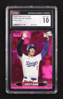Shohei Ohtani 2024 Stadium Club Pink Foil #200 (CGC 10) at PristineAuction.com