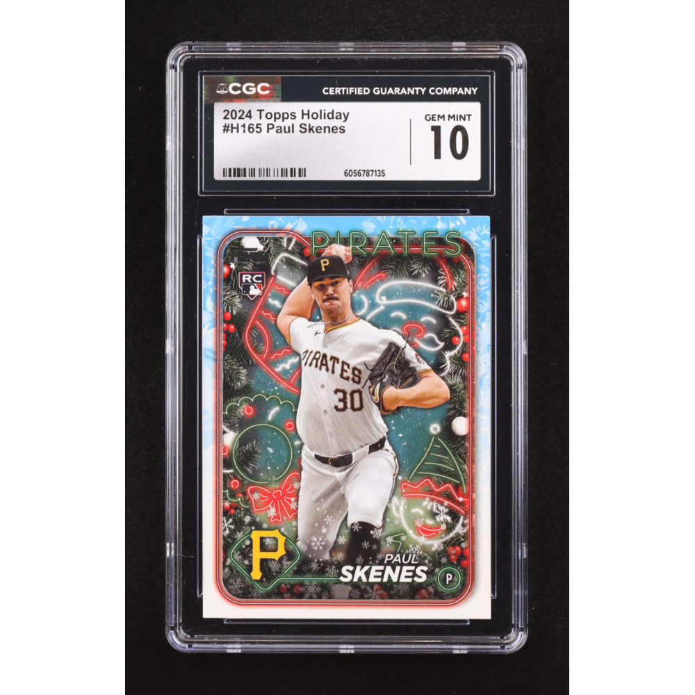 Paul Skenes 2024 Topps Holiday #H165 RC (CGC 10) at PristineAuction.com