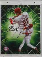 Chase Utley Signed LE 2025 Topps Emanate Green Jumbo Card (Fanatics & MLB) at PristineAuction.com