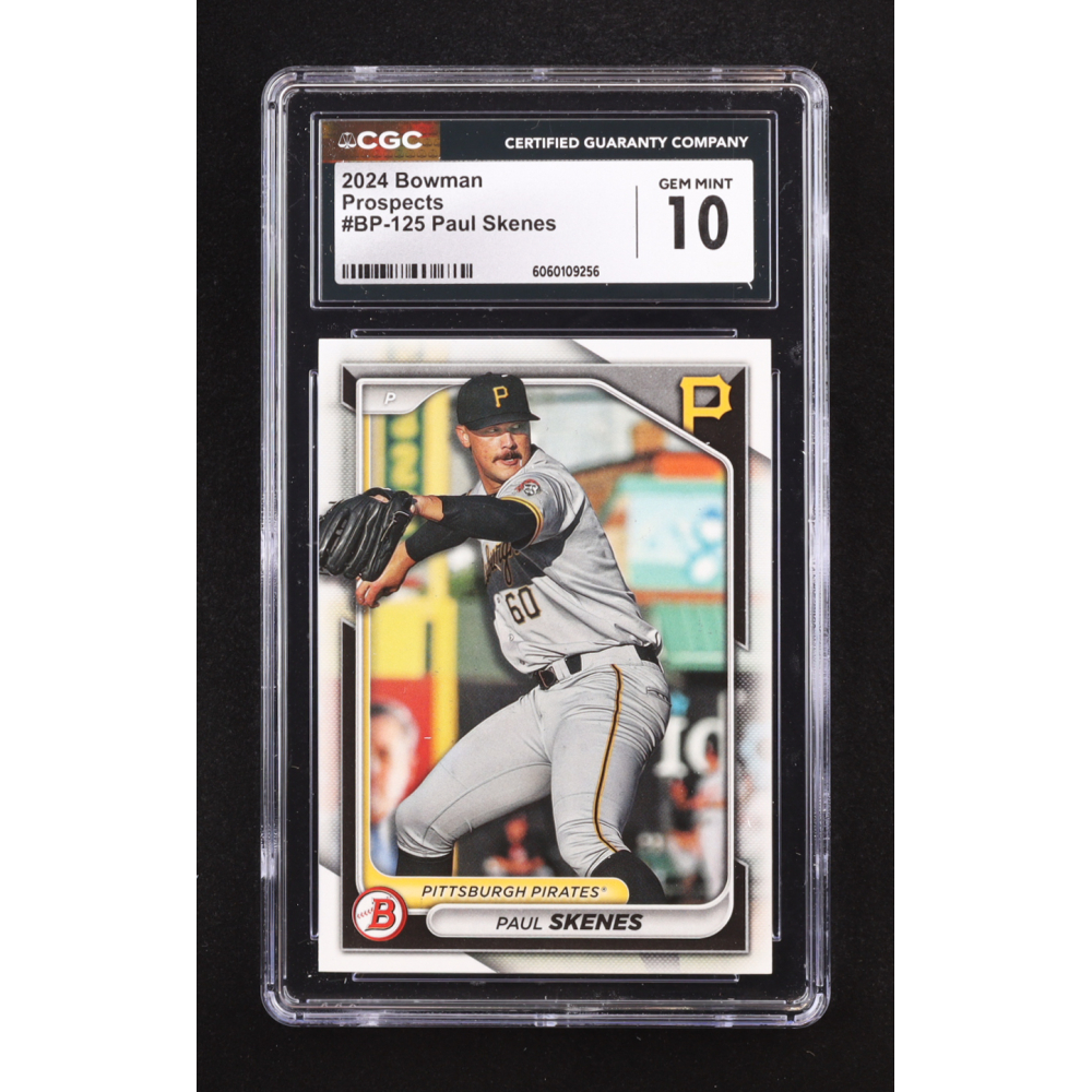 Paul Skenes 2024 Bowman Prospects #BP125 RC (CGC 10) at PristineAuction.com