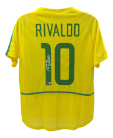 Rivaldo Signed Brazil National Team Nike Authentic Jersey (Beckett) at PristineAuction.com