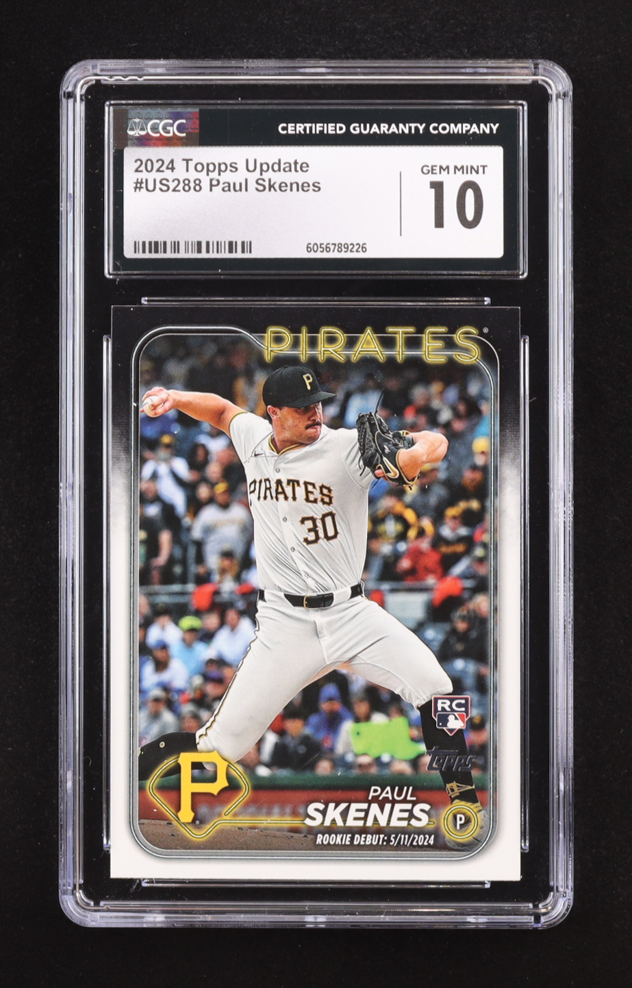 Paul Skenes 2024 Topps Update #US288 RC (CGC 10) | Pristine
