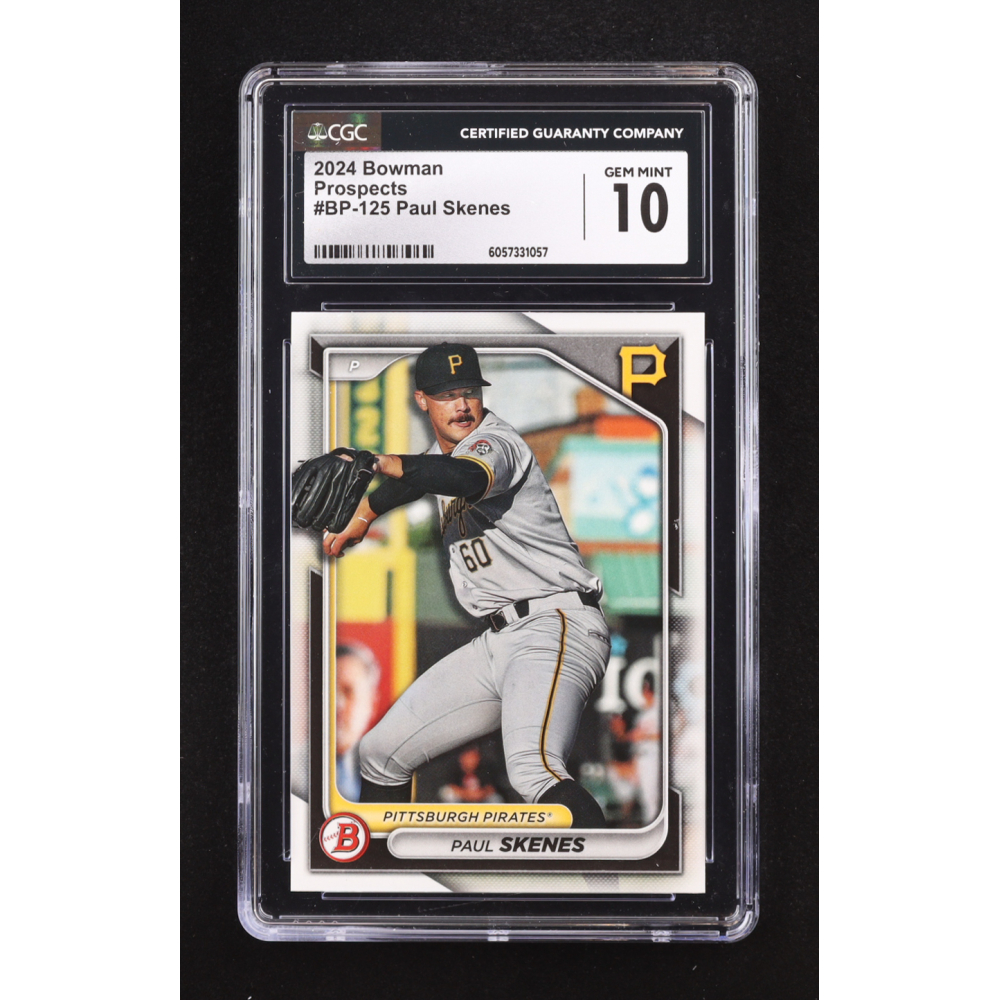 Paul Skenes 2024 Bowman Prospects #BP125 RC (CGC 10) at PristineAuction.com