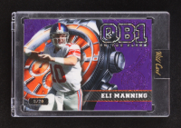 Eli Manning 2024 Wild Card QB1 On The Clock Purple Orange Sparkle #OCW-PL-EM1 #05/20 at PristineAuction.com