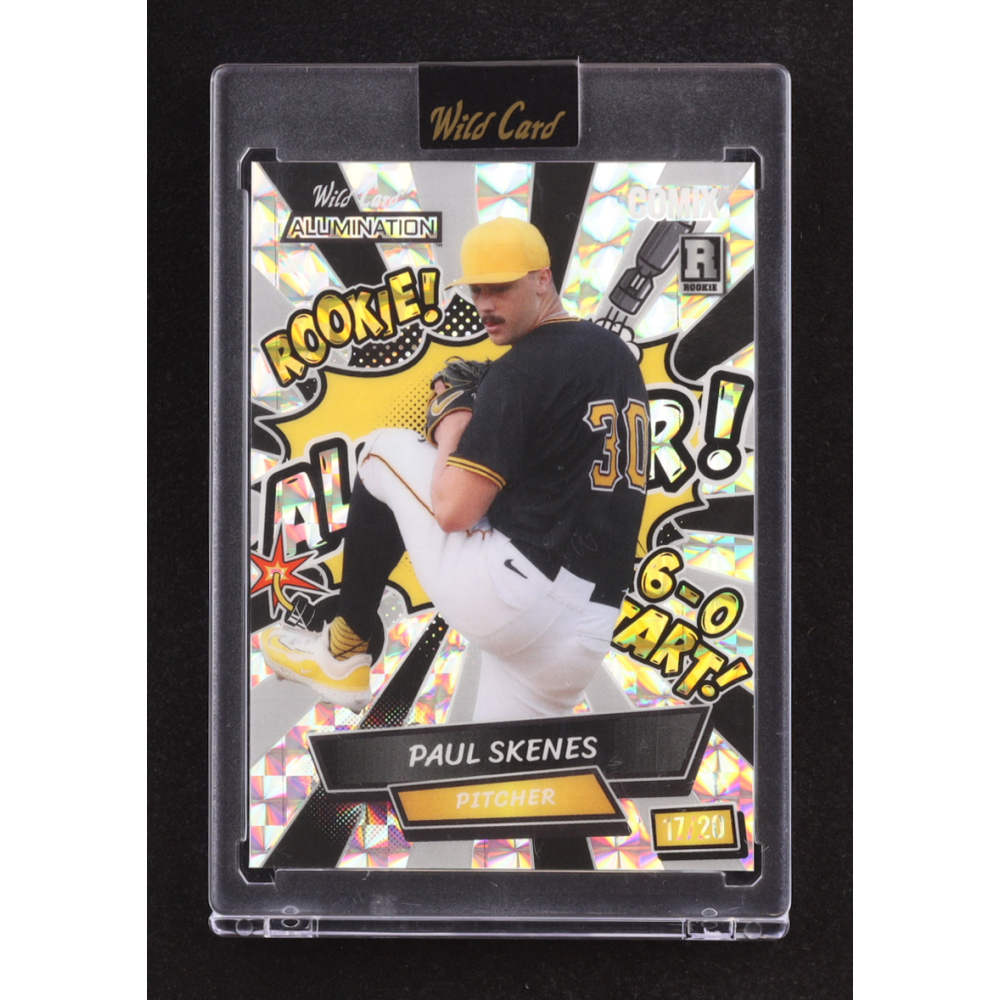 Paul Skenes 2024 Wild Card Alumination Comix ALL-STAR! Silver Mosaic #ACYA-PS3 #17/20 RC at PristineAuction.com