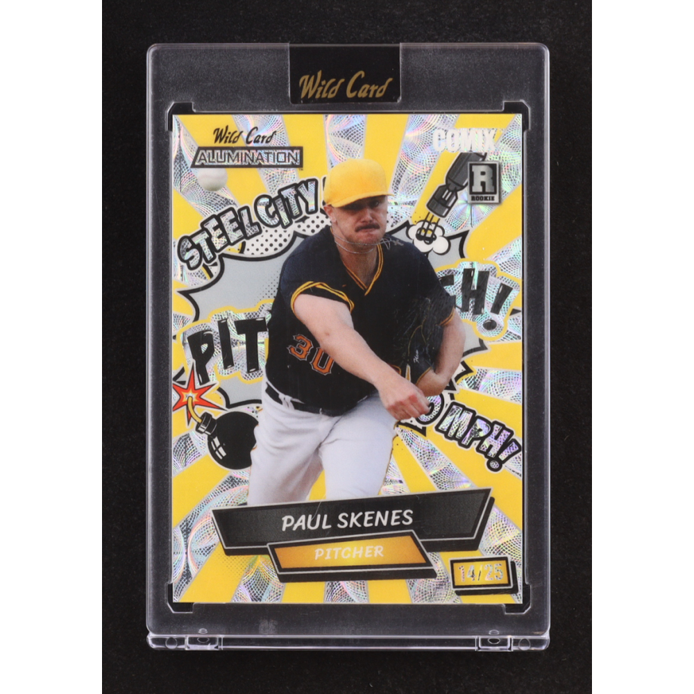 Paul Skenes 2024 Wild Card Alumination Comix PITTSBURGH! Silver Kaleidoscope #ACSP-PS1 #14/25 RC at PristineAuction.com