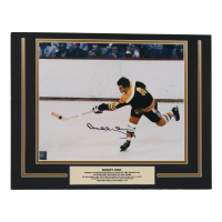 Bobby Orr Signed Bruins Custom Matted Photo (GNR) at PristineAuction.com