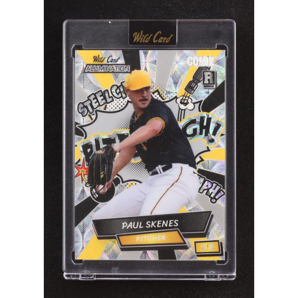 Paul Skenes 2024 Wild Card Alumination Comix PITTSBURGH! Silver Kaleidoscope #ACSP-PS2 #6/8 RC at PristineAuction.com