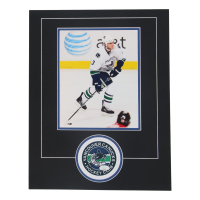 Kevin Bieksa Signed Cut Lithograph Display with 8x10 Photo (JSA) at PristineAuction.com