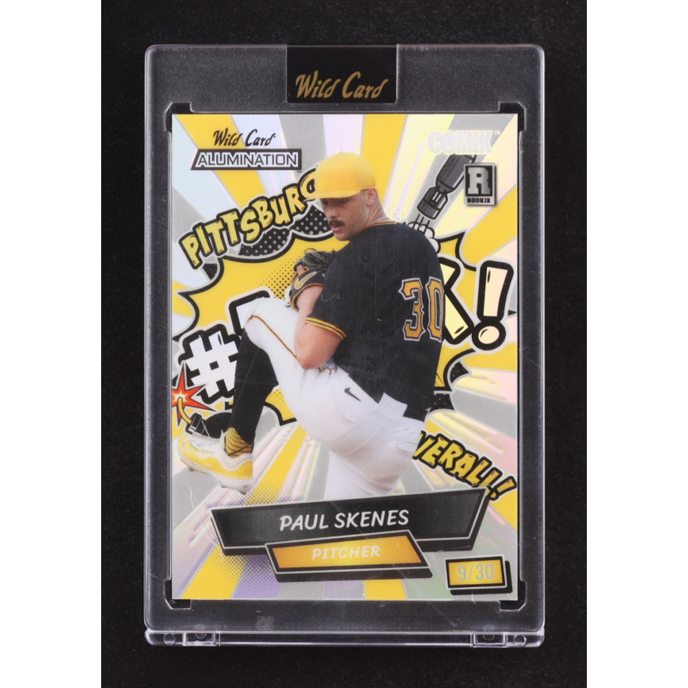 Paul Skenes 2024 Wild Card Alumination Comix #1 PICK! Silver Rainbow Foil #ACYN-PS3 #09/30 RC at PristineAuction.com
