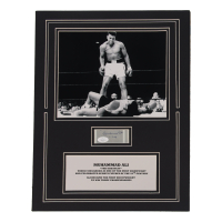 Muhammad Ali Signed Custom Matted Cut Inscribed "1-30-89" (JSA) at PristineAuction.com