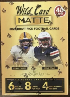 2022 Wild Card Matte Collegiate Draft Picks Football Mega Box With (6) Packs at PristineAuction.com