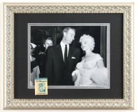Joe DiMaggio & Marilyn Monroe Custom Framed Photo Display with Joe DiMaggio Matchbook at PristineAuction.com