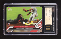Elly De La Cruz 2024 Topps Now #732 RC (CGC 10 | Pristine Black Label) at PristineAuction.com