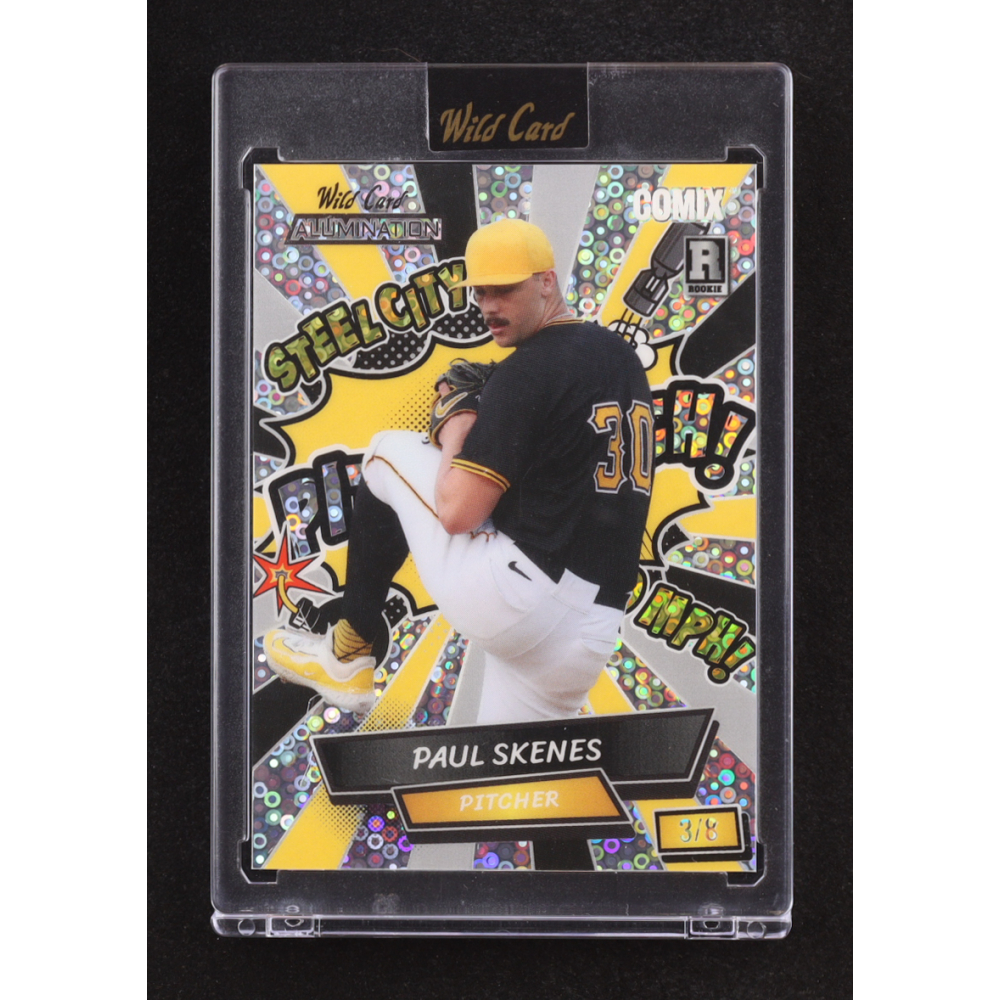 Paul Skenes 2024 Wild Card Alumination Comix PITTSBURGH! Silver Donut Circles #ACYP-PS3 #3/8 RC at PristineAuction.com